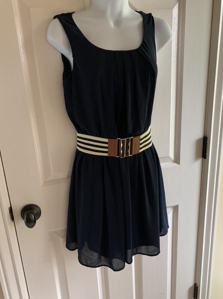 BCX Navy Blue Dress Size Small