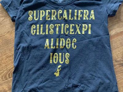 Disney Mary Poppins Black Shirt Size XS