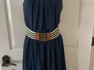 BCX Dress Size Small Navy Blue