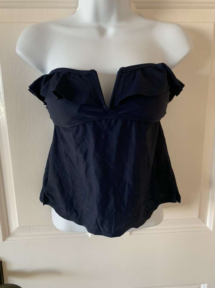 Aerie Tankini Top Navy Blue S