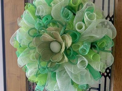Fun Green Flower Wreath