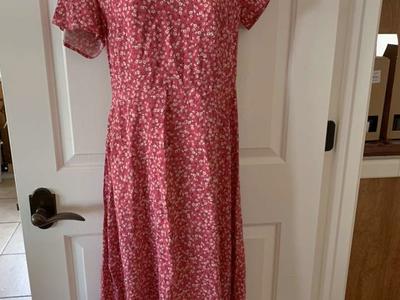 Old Navy Floral Dress Pink Size Medium