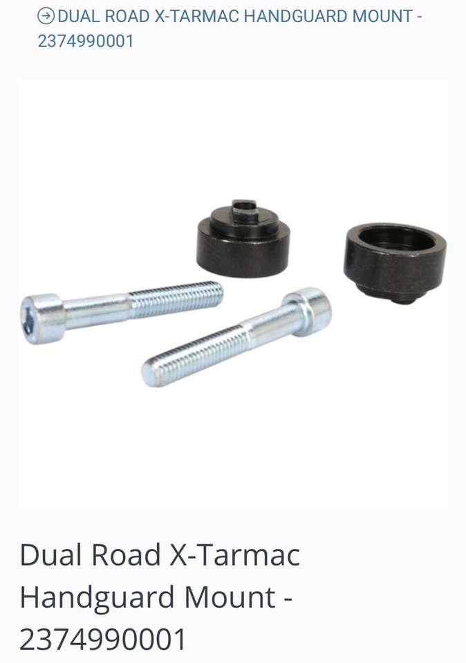 Dual Road And X-Tarmac Hand guard Mounting Kit