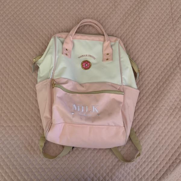 Zomake Casual Backpack Milk Doughnut
