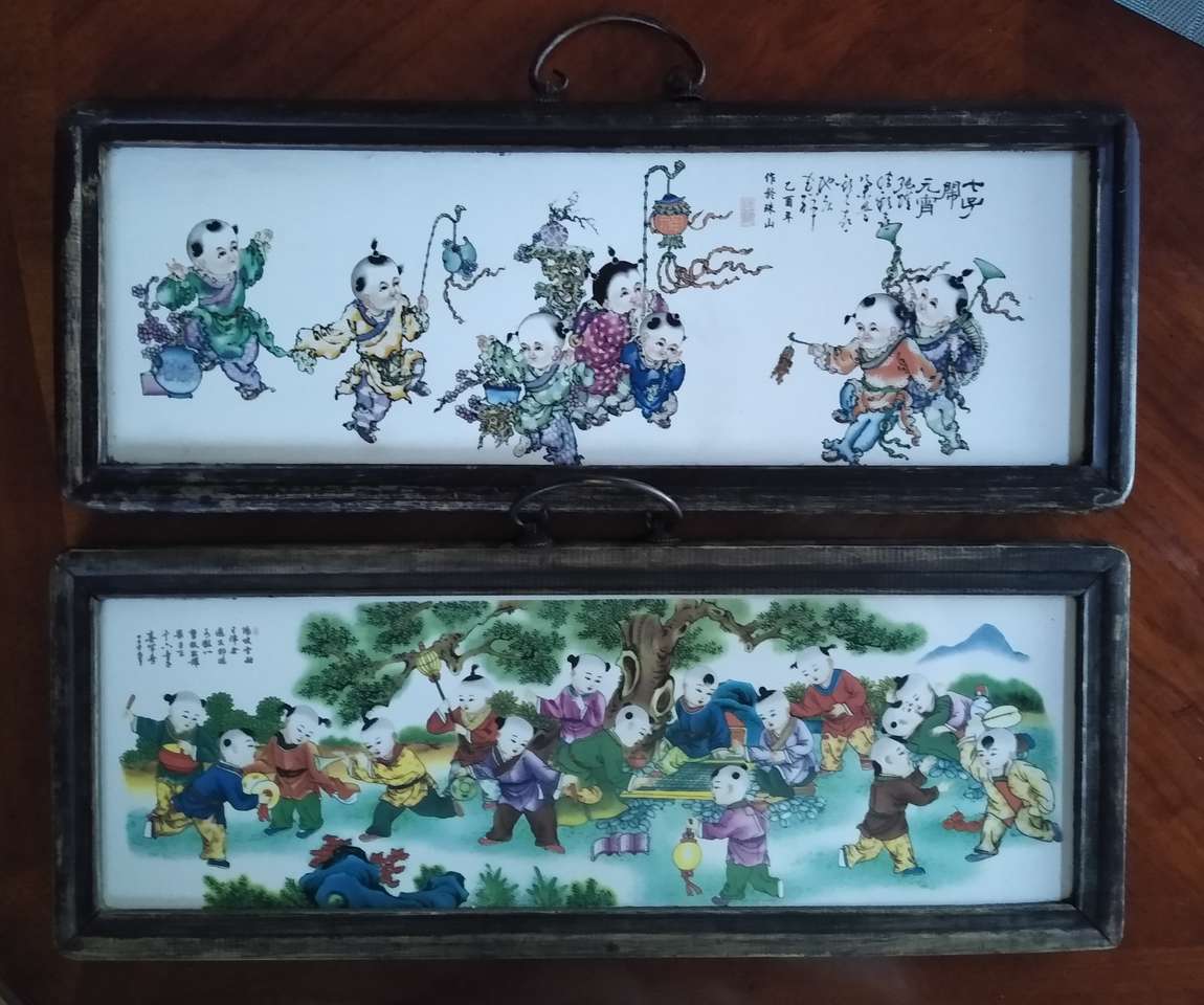 Two Chinese porcelain paintings