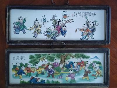 Two Chinese porcelain paintings