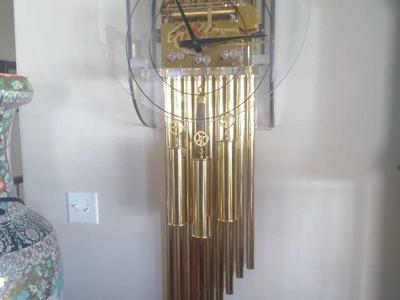 Grandfather clock with set of 9 tubes Wall Clock