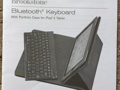 Bluetooth Keyboard + Leather Case for iPad Tablets