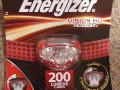 Energizer Vision HD Headlight Head lamp camping