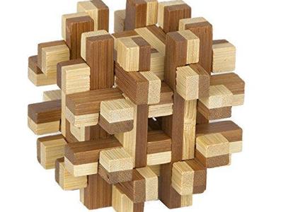 Bamboozlers wood puzzle, not put together