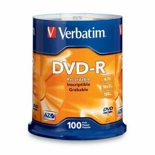 New 100 pk Verbatim G35487S 4.7 GB up to 16x