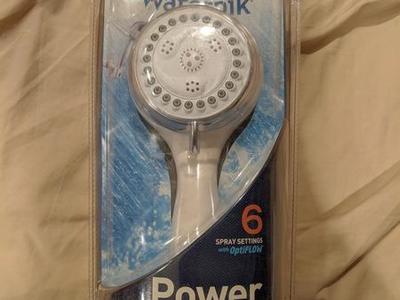 Waterpik shower head Power Spray + 6 settings