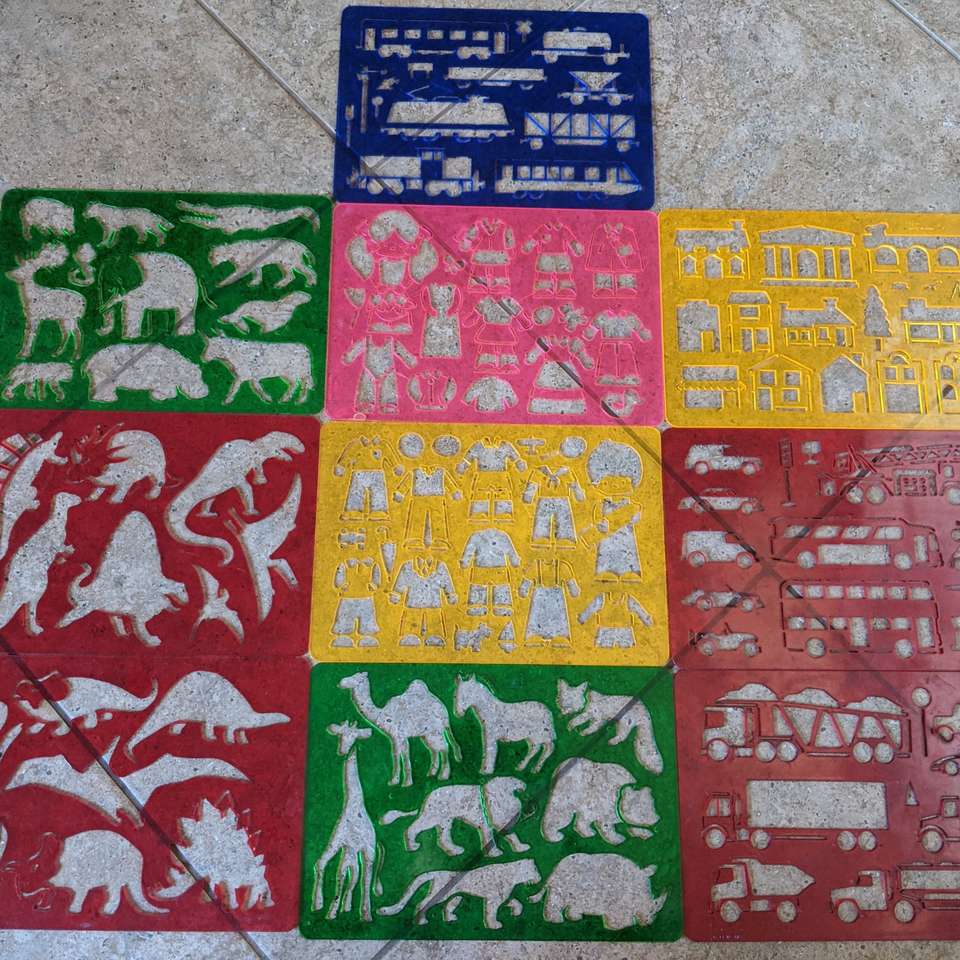Vintage Hans hard plastic stencil $5 each