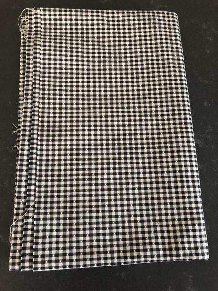 Black And White Woven Check