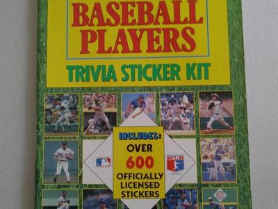 Baseball Trivia Sticker Kit
