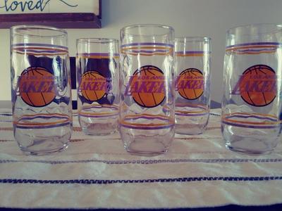 Vintage Lakers Glasses