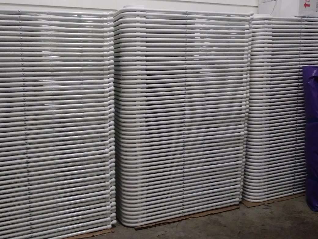 Tables and chairs for rent.