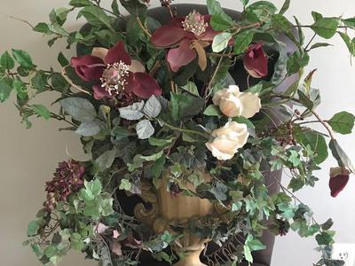 Large flower decoration for wall