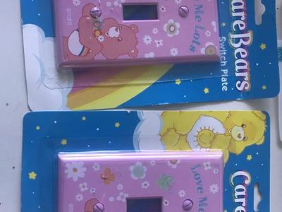2 Care Bears light switch cover