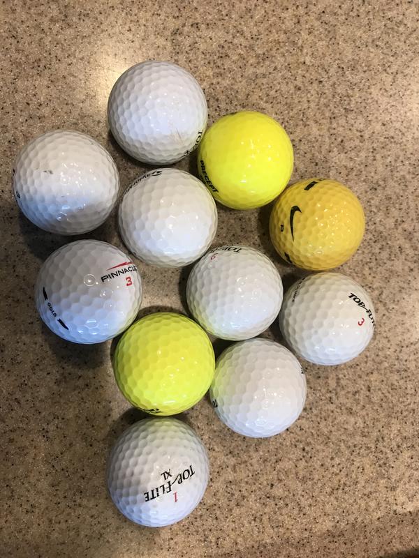 11 golf balls