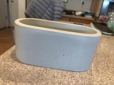 Handmade concrete planter for succulents etc