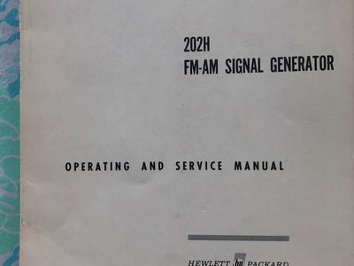HP 202H FM-AM Signal Generator Manual