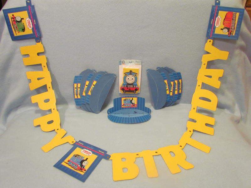 Lot of Thomas the Train Birthday Party Items Supplies