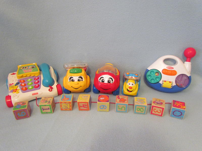 Fisher PriceTelephone/Vehicles~Playschool Radio~Pooh Block Toddler Toys