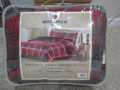 Woolrich Softspun Mini Comforter Set, F/Q, w/shams