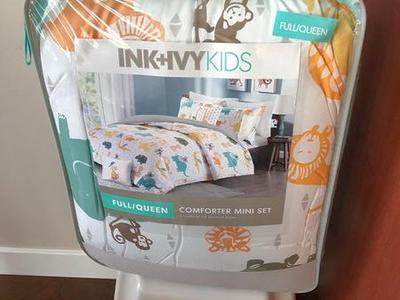 New Ink+Ivy Kids Mini comforter set, F/Q, cotton
