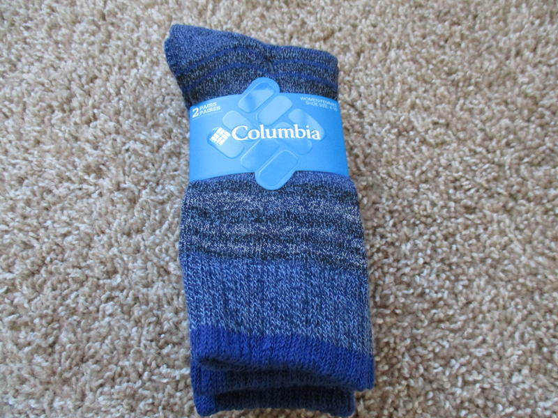 Columbia 2pk women's socks, size 4-10, blue