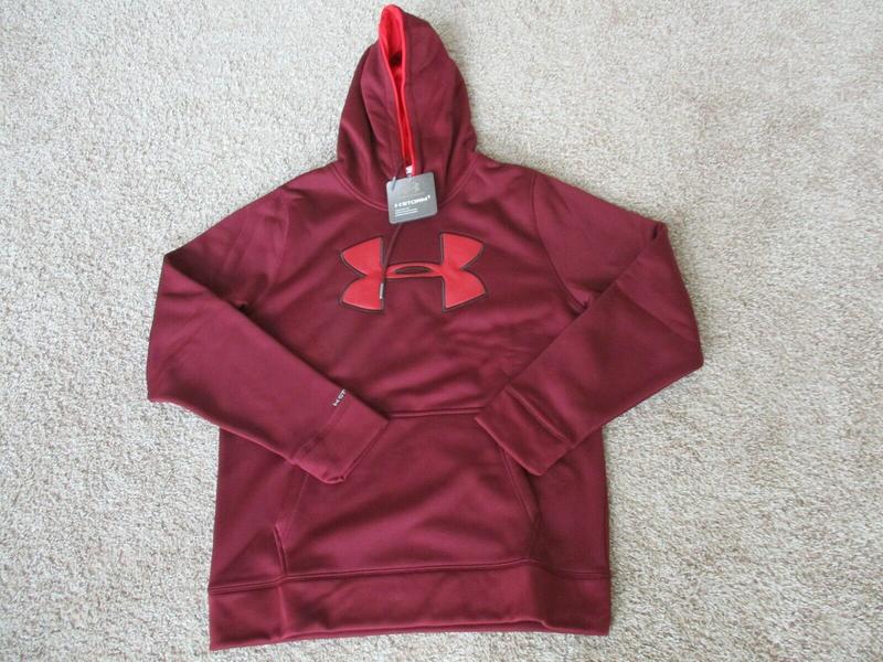 New Under Armour Big Logo Hoodie, Men, L