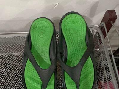 Crocs water/casual sandals, size W3/M1/J2, pre-owned