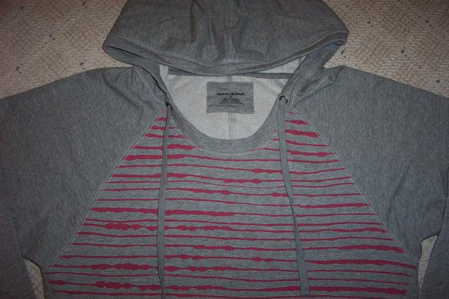 DKNY Jeans Gray Hoodie Sweatshirt