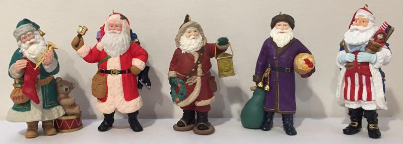 5 Hallmark Merry Olde Santa Series Ornaments