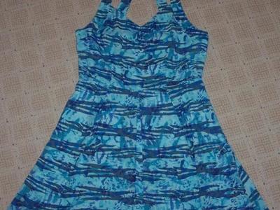 NEW! Ocean Wave Sun Dress -sz 8
