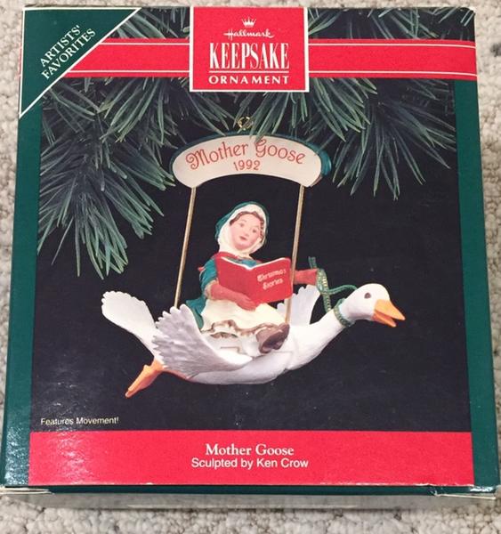 Mother Goose Hallmark Vintage Christmas Ornament