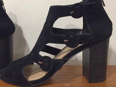 Women’s GAP Black Velvet Cage Heels