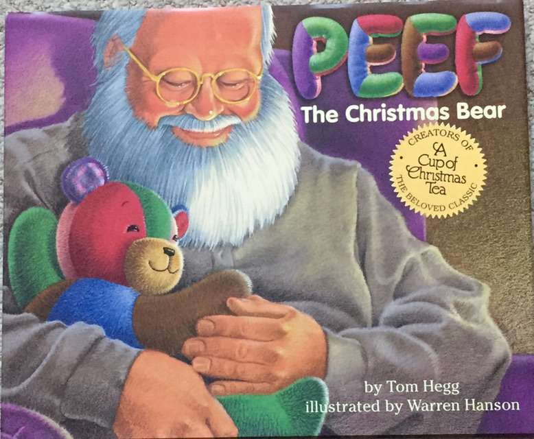 Vintage Childrens Christmas Story Book Peef Bear