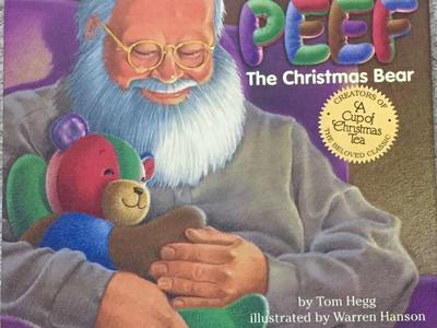 Vintage Childrens Christmas Story Book Peef Bear