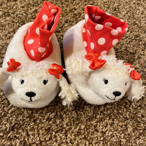 Little Girl Size 4 Dog Slippers