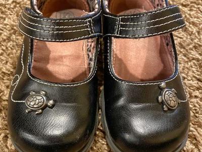 Little Girl Size 7 Black Church Shoes
