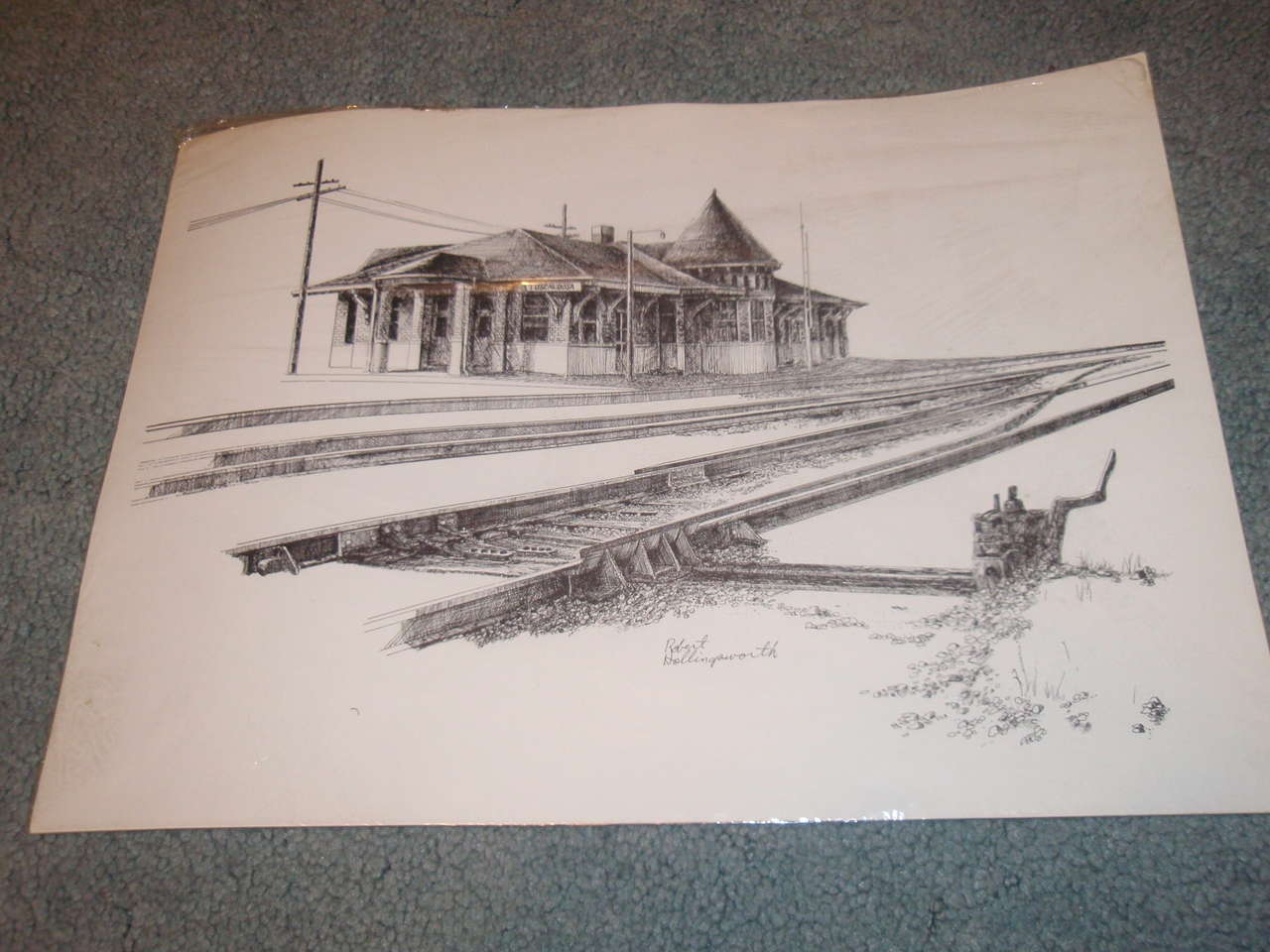 Vintage Robert Hollingsworth etching prints - set of 3 different etchings - NEW