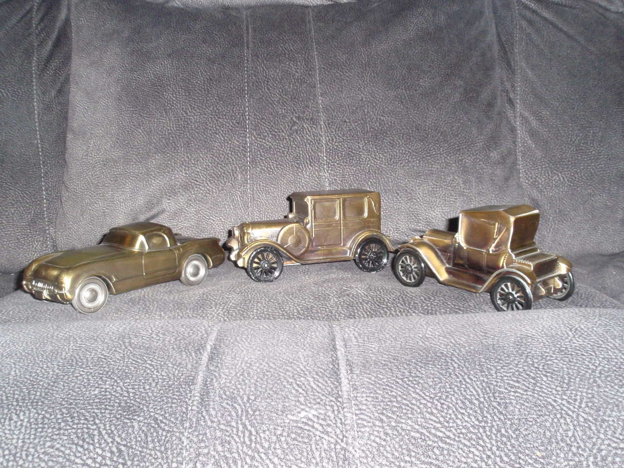 Coin banks - 1915 Chev. 1924 Chrysler & 1953 Chev. - with key