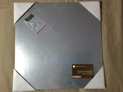 PICK 1 or more - Frameworks 11 3/4in x 11 3/4in Galvanized Metal, Messages Magnet Stand or...