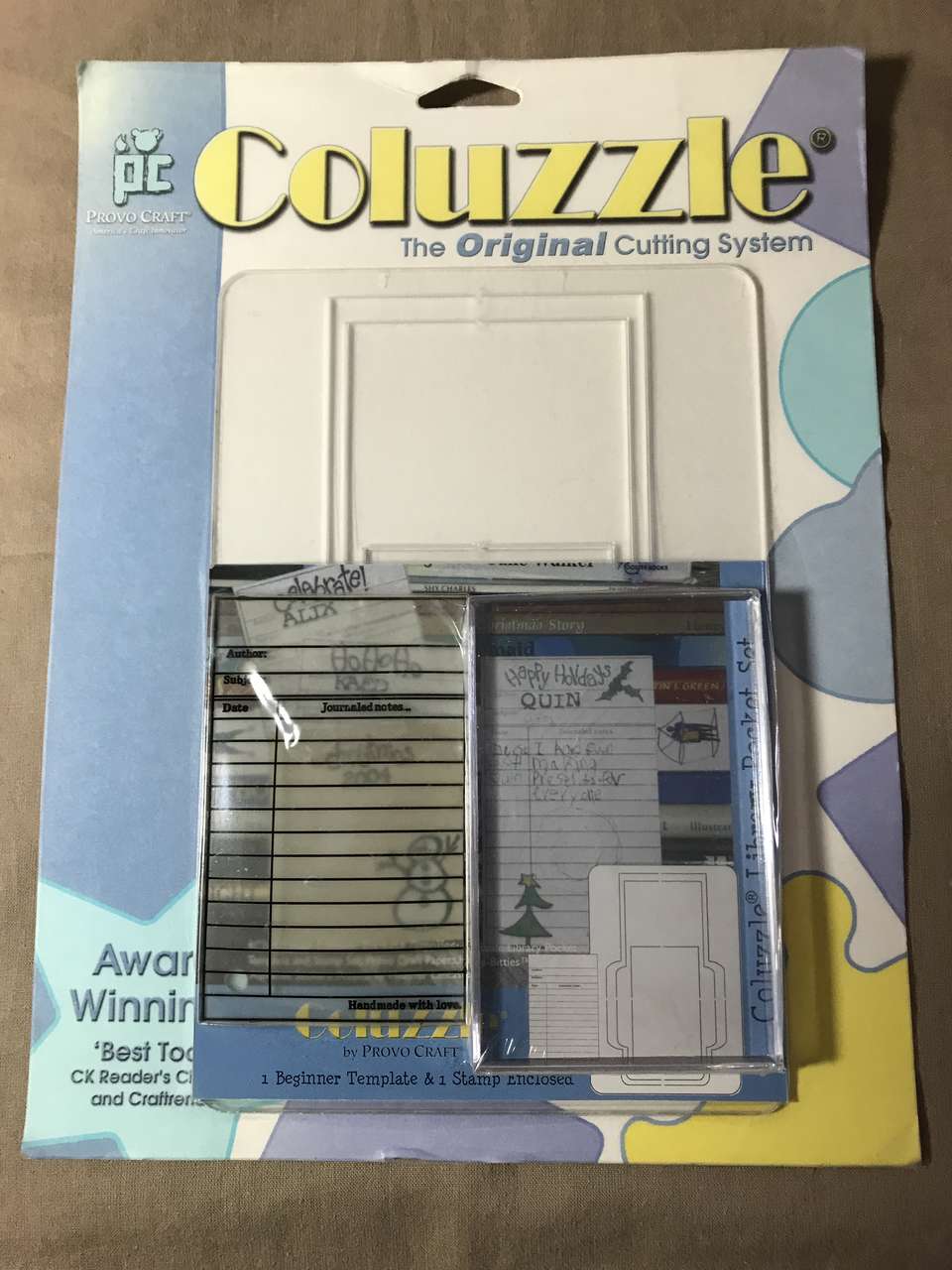 Provo Craft Coluzzle Library Pocket Stamp Set, New