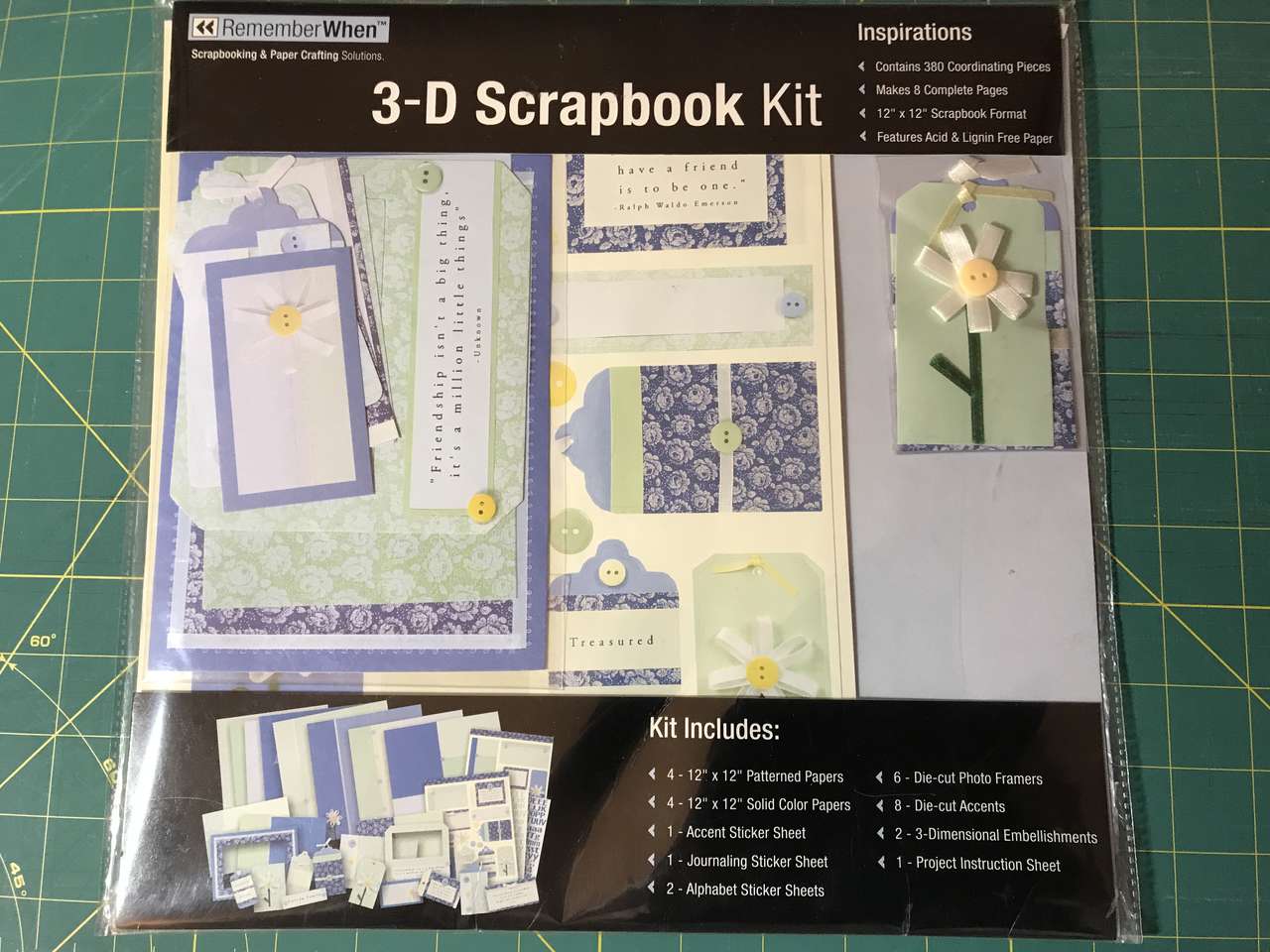 3-D Scrapbook kit by Remember When 12” x 12” NIP
