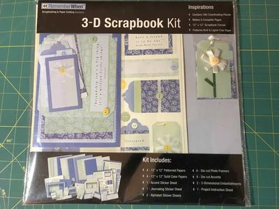 3-D Scrapbook kit by Remember When 12” x 12” NIP