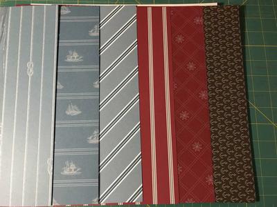 Stampin Up Designer Series Paper Nautical Expedition 12 Sheets 12in x 12In