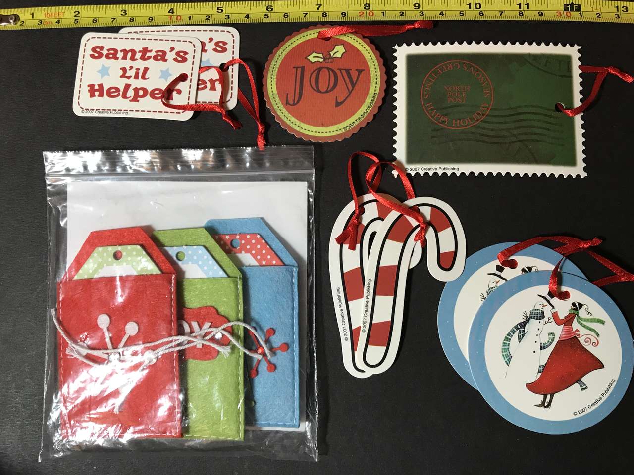 Close To My Heart Pocket Tags 3 Felt Pocket Tags & 8 Creative Publishing Tags